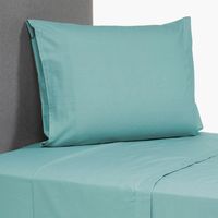 Juego de Sábanas 144 Hilos Turquesa 1.5 Plazas