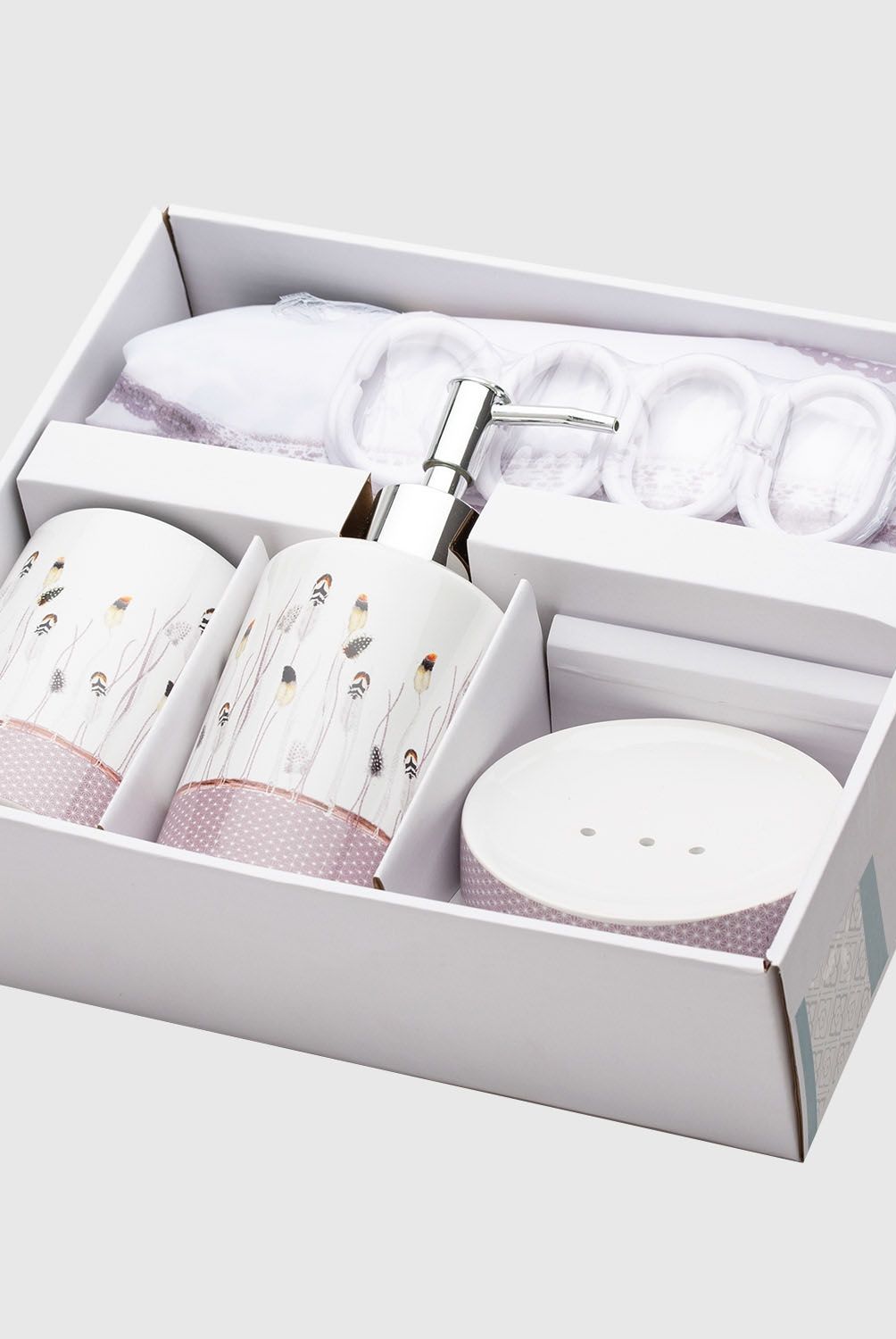 ZAHR - Set Accesorios De Baño 16 Piezas Poliéster Zahr