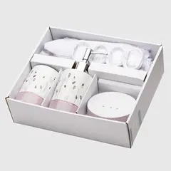 ZAHR - Set Accesorios De Baño 16 Piezas Poliéster