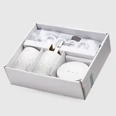 ZAHR - Set Accesorios De Baño 16 Piezas Vidrio