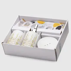 ZAHR - Set Accesorios De Baño 16 Piezas Poliéster