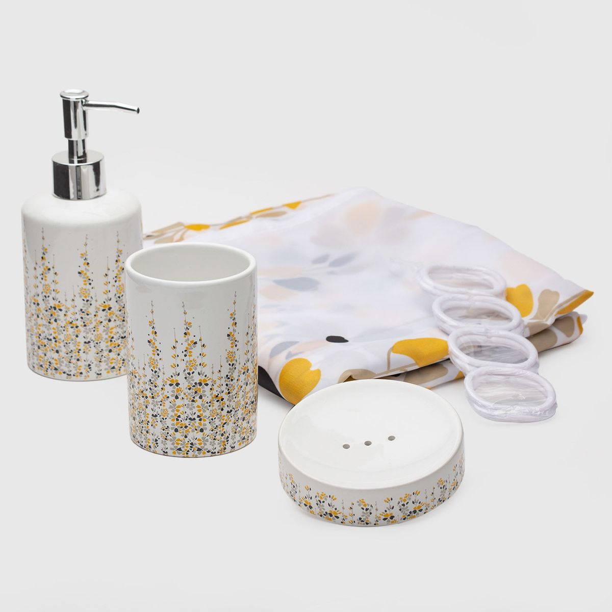 ZAHR - Set Accesorios De Baño 16 Piezas Poliéster Zahr