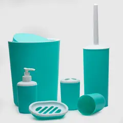 ZAHR - Set Accesorios De Baño 6 Piezas Polipropileno