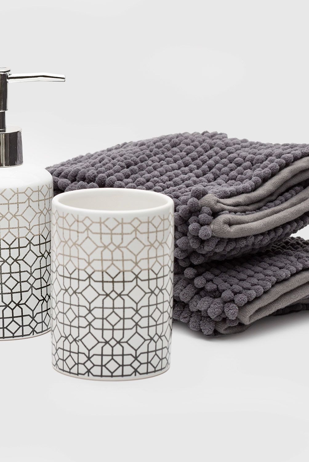 ZAHR - Set Accesorios De Baño 3 Piezas Cerámica Zahr