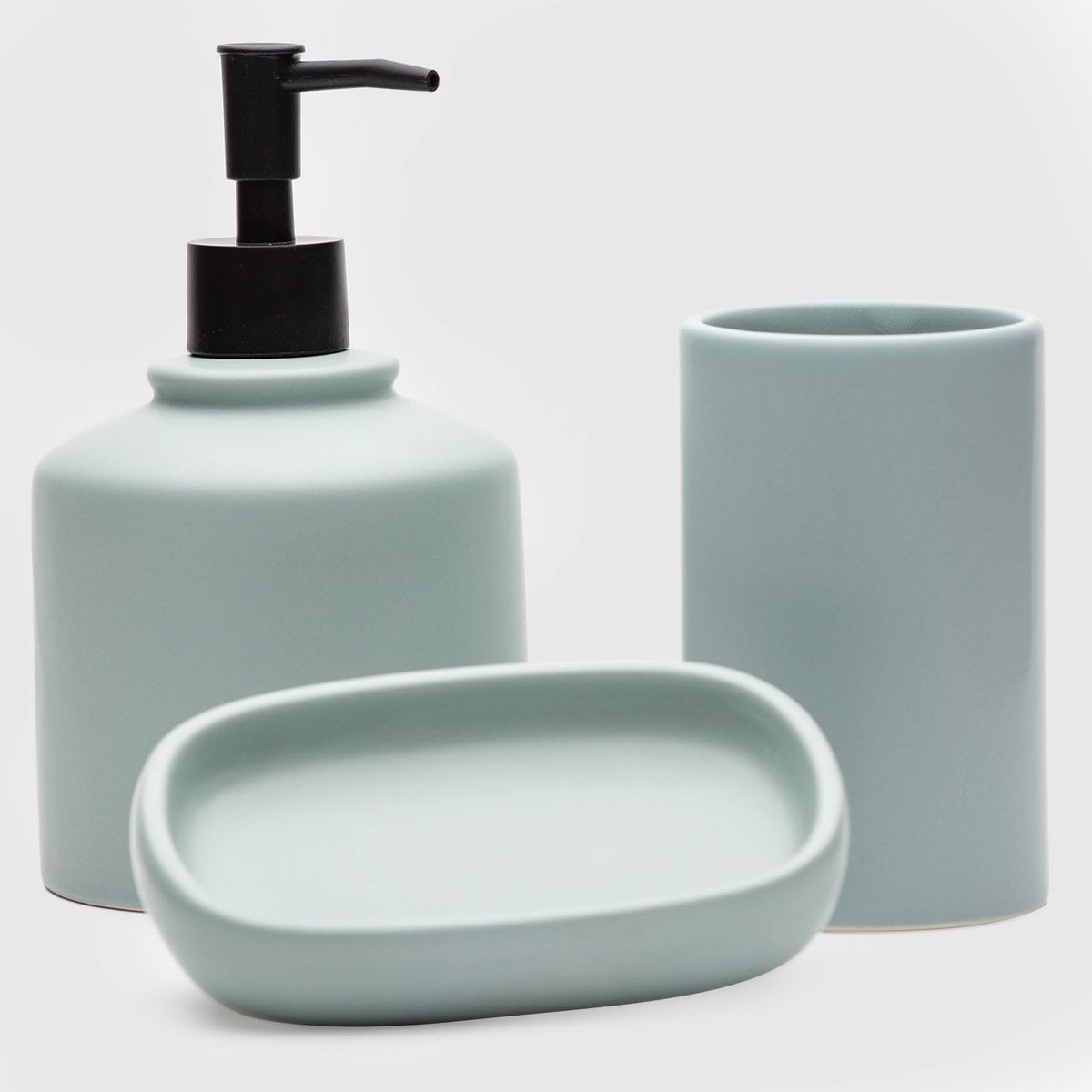 ZAHR - Set Accesorios De Baño 3 Piezas Cerámica Zahr
