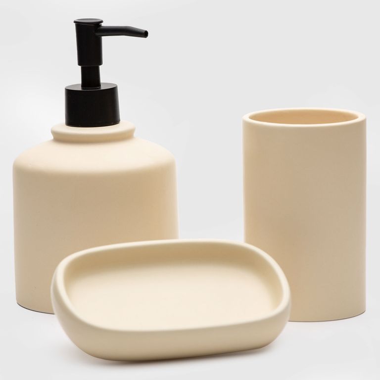 Set Accesorios De Baño 3 Piezas Cerámica