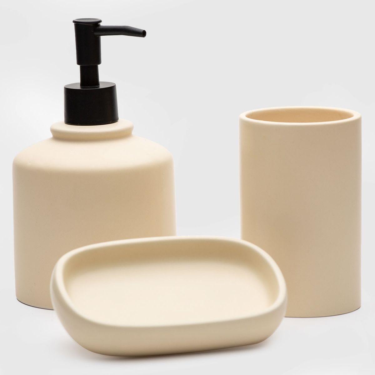 ZAHR - Set Accesorios De Baño 3 Piezas Cerámica Zahr