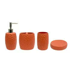 ZAHR - Set Accesorios De Baño 4 Piezas Cerámica