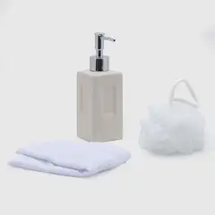 ZAHR - Set Accesorios De Baño 3 Piezas Poliéster