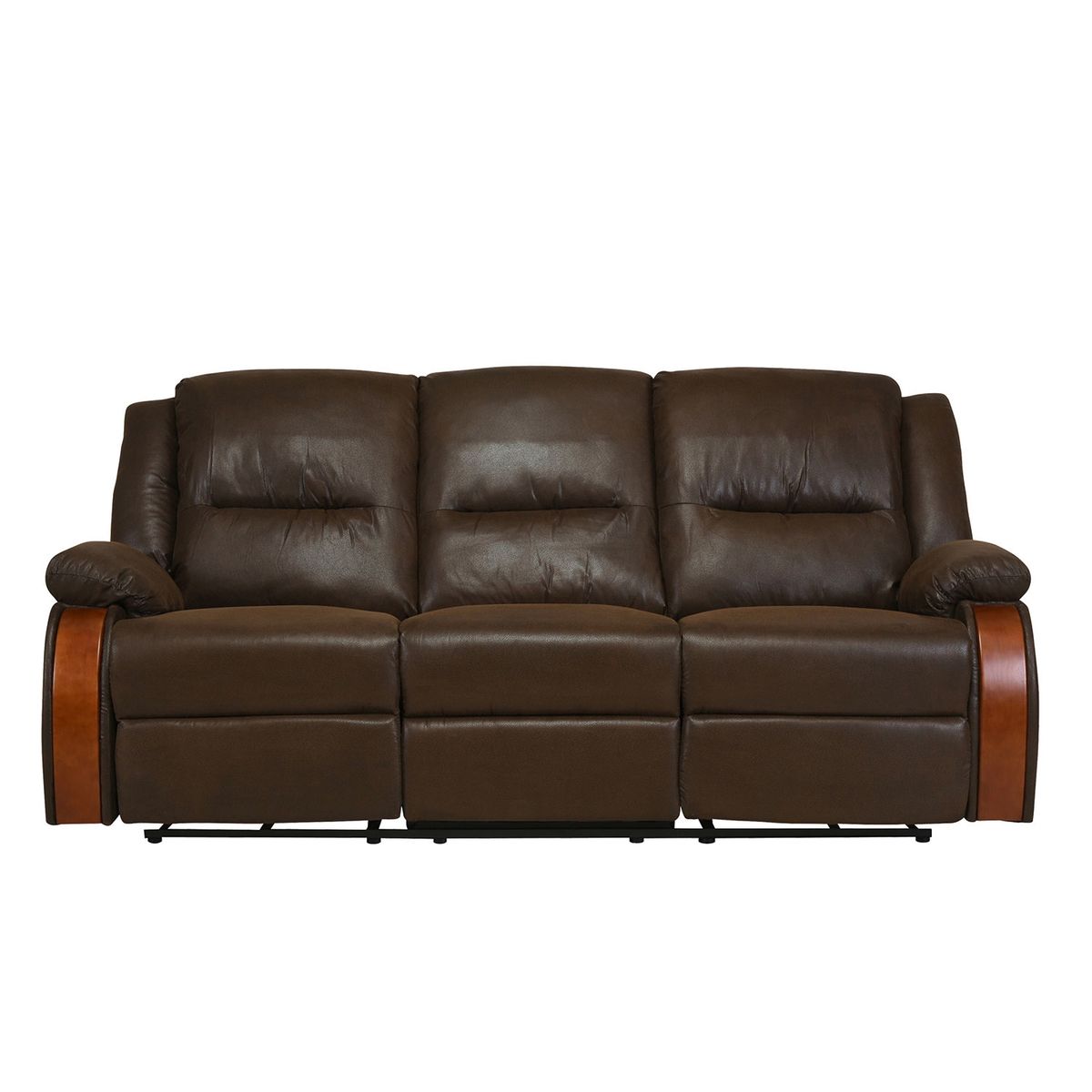 CIC - Sofá Rusty Reclinable 3 Cuerpos Café Cic