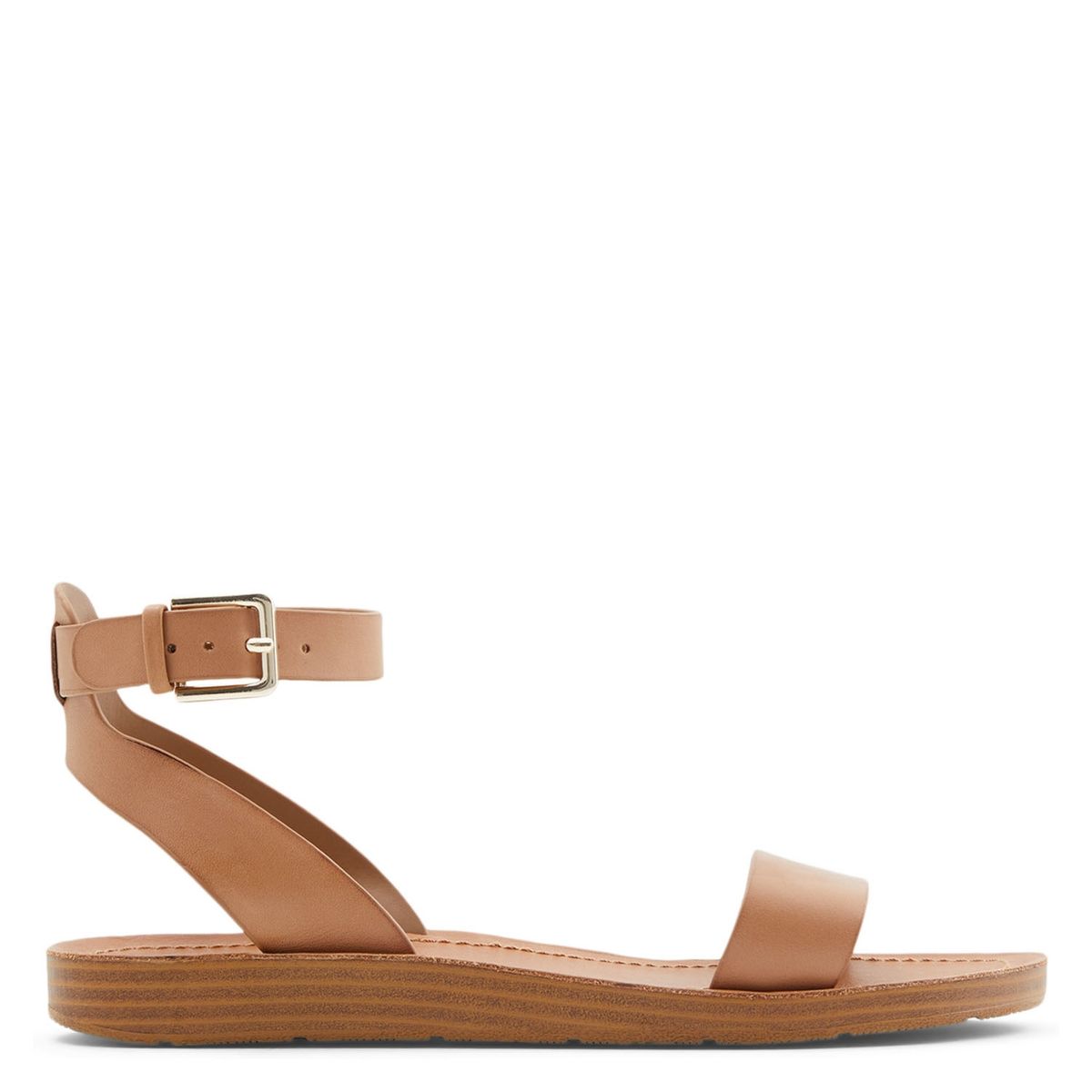 ALDO - Kedaredia Sandalia Plana Mujer Cuero Café Aldo