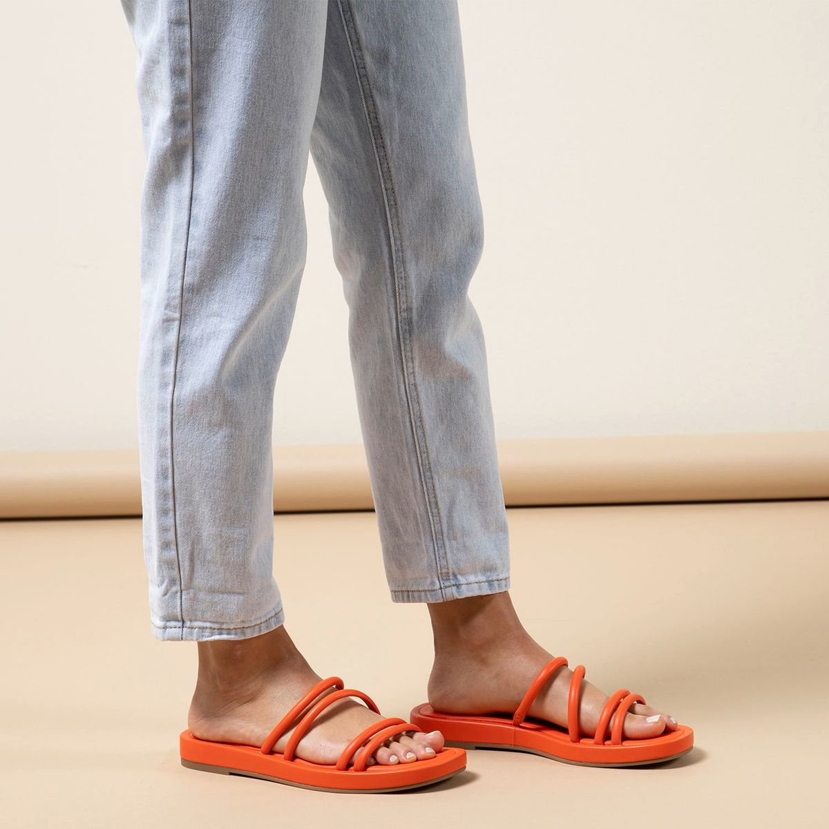 ALDO - Aledeclya Sandalia Plana Mujer Naranjo Aldo