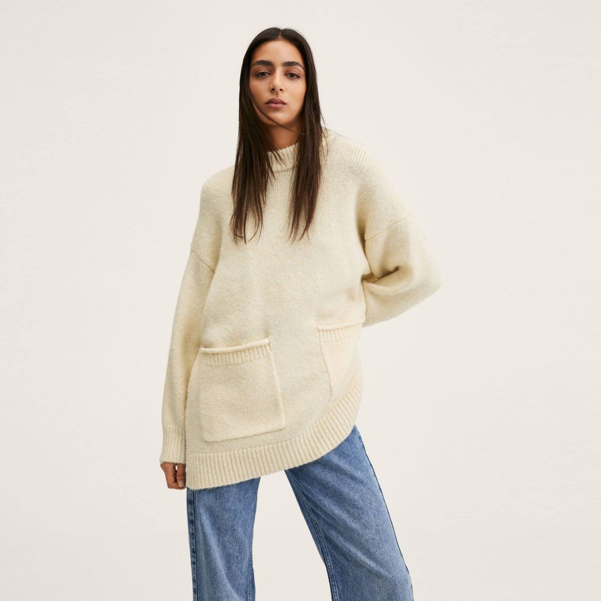 MANGO - Mango Sweater Punto Oversize Mujer