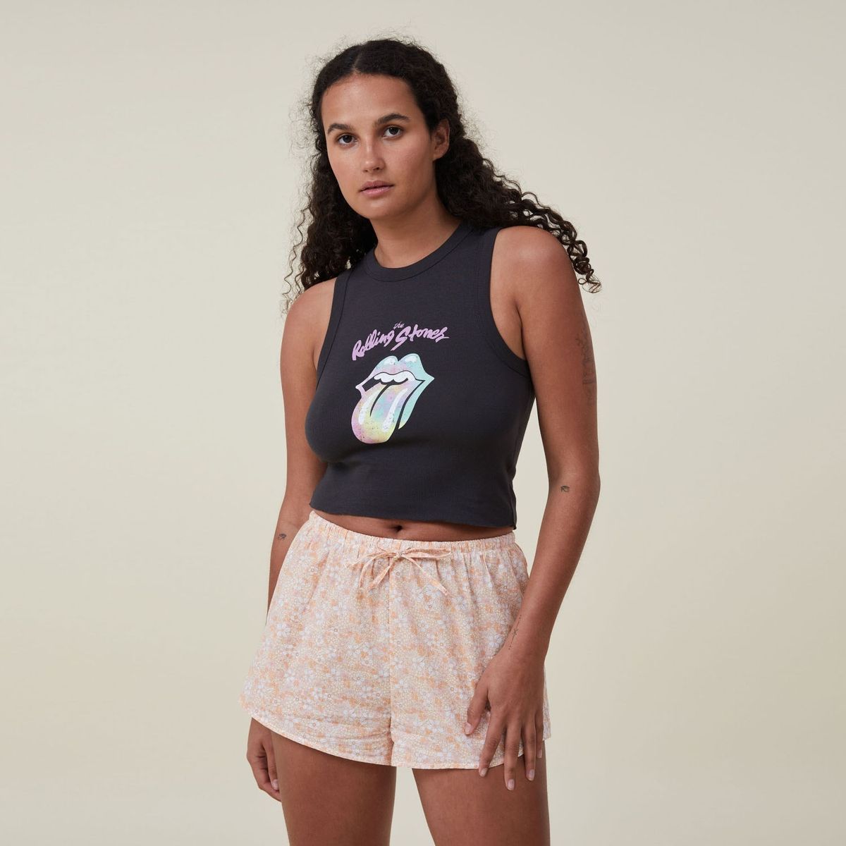 COTTON ON - Polera de Pijama - Rolling Stone Mujer Cotton On