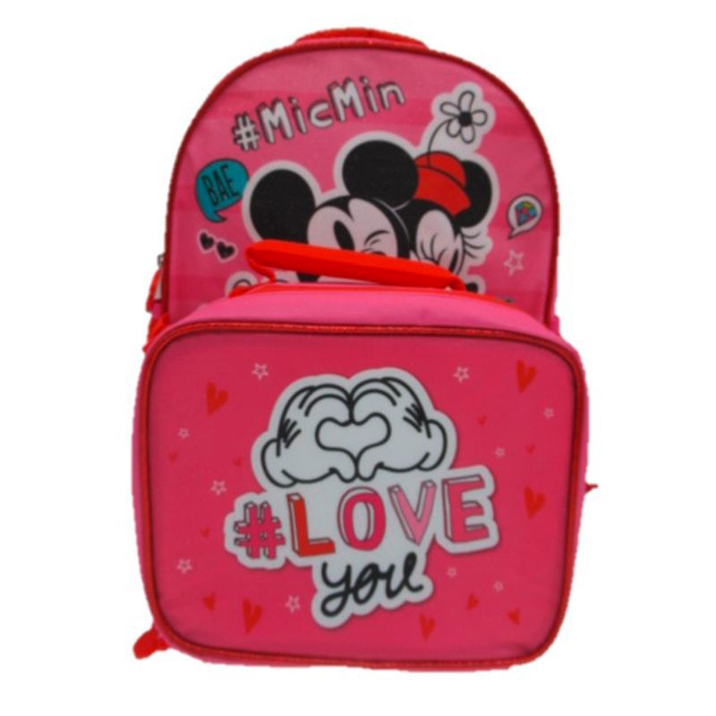 MINNIE - Mochila + Lonchera Niña Minnie