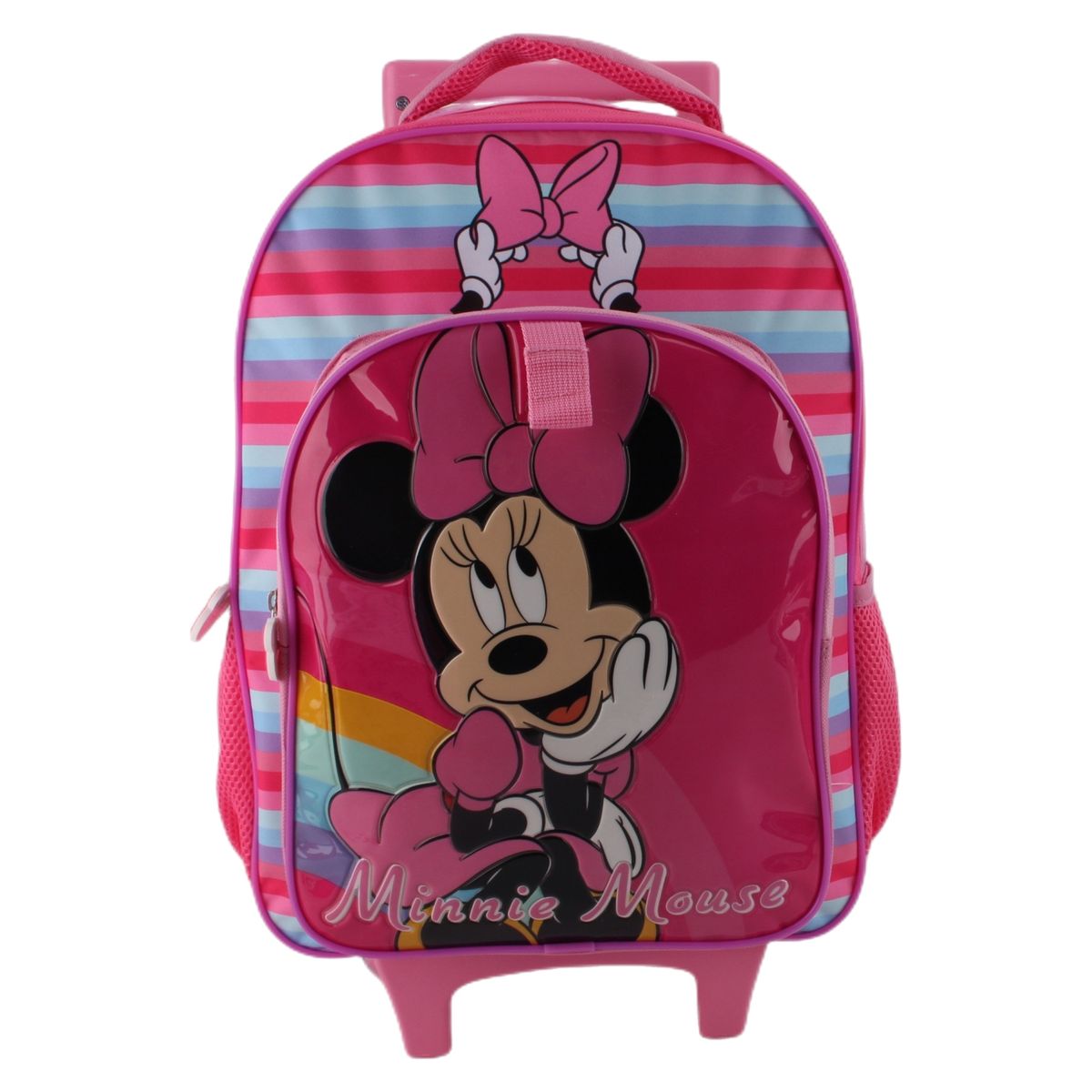 MINNIE - Mochila Con Ruedas + Lonchera + Estuche + Botella De Agua Niña Minnie