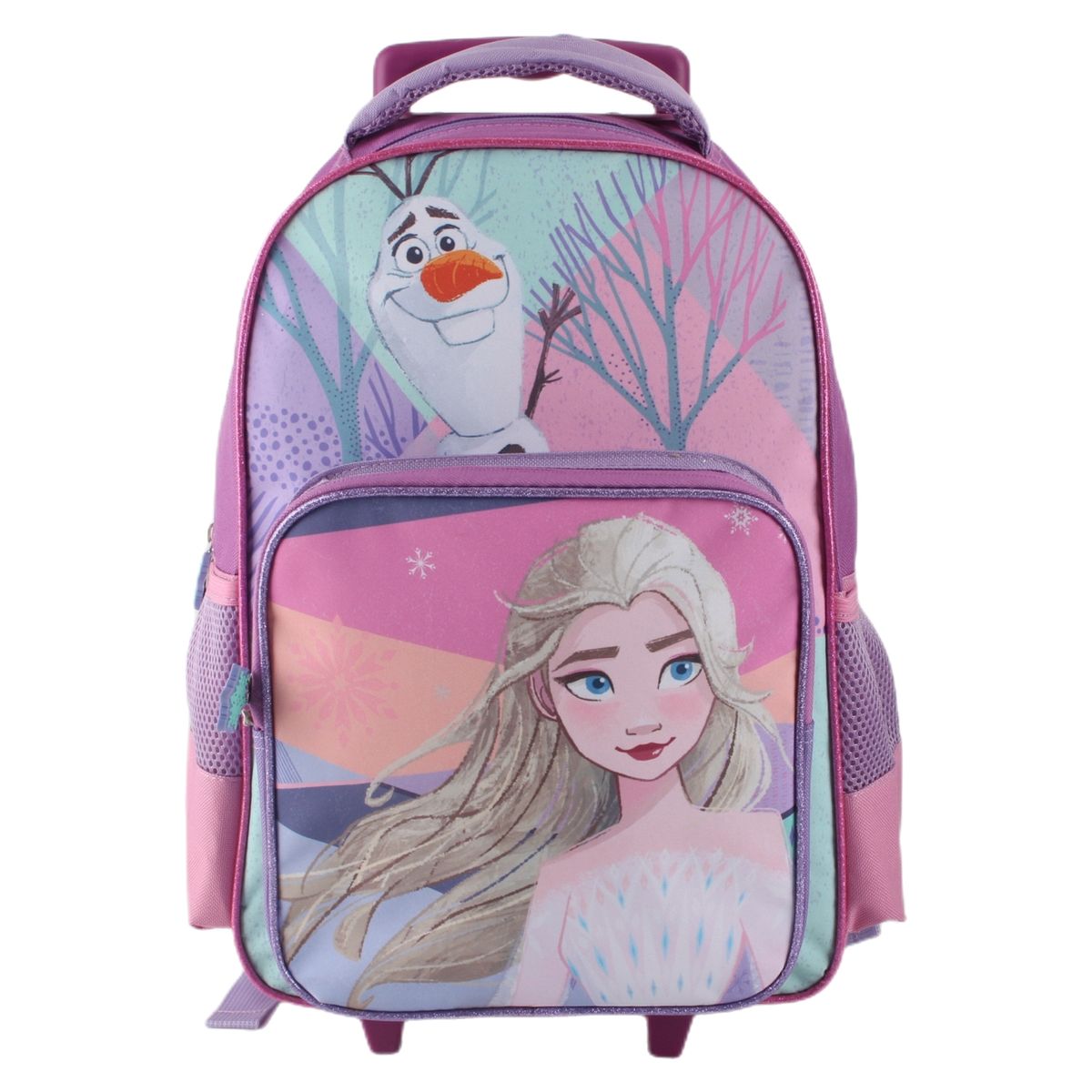 FROZEN - Mochila Con Ruedas + Lonchera + Estuche Niña Frozen