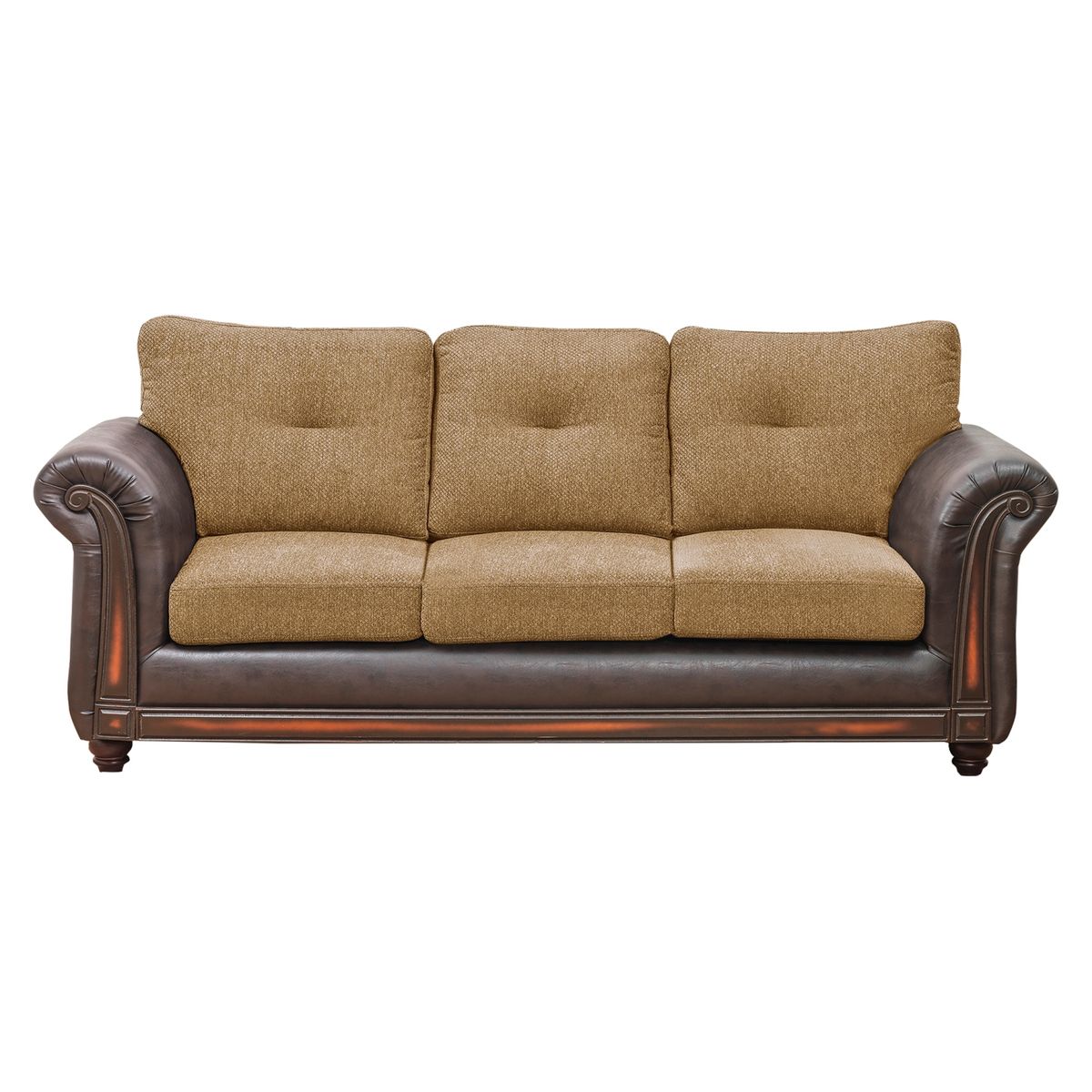 INNOVAMUEBLES - Sofá Burgos 3 Cuerpos Tela Innovamuebles