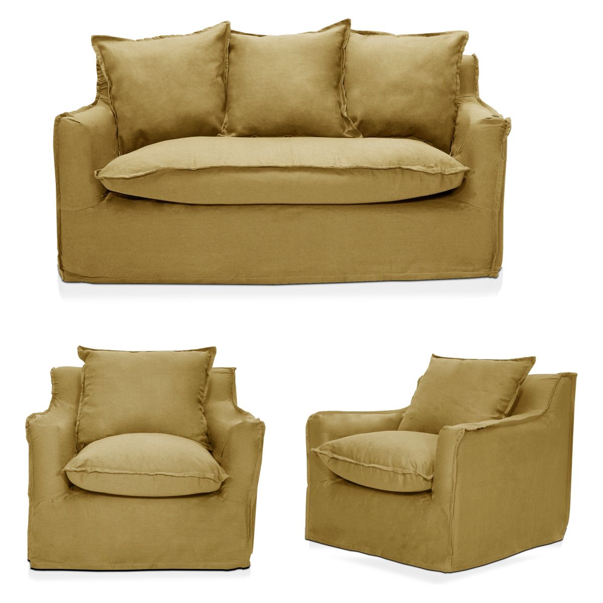 INNOVAMUEBLES - Living 2+1+1 Fontana 180 Lino Innovamuebles