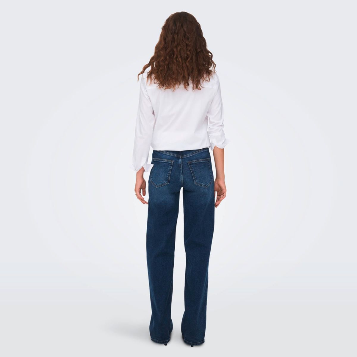 ONLY - Jeans Recto Tiro Alto Mujer Only