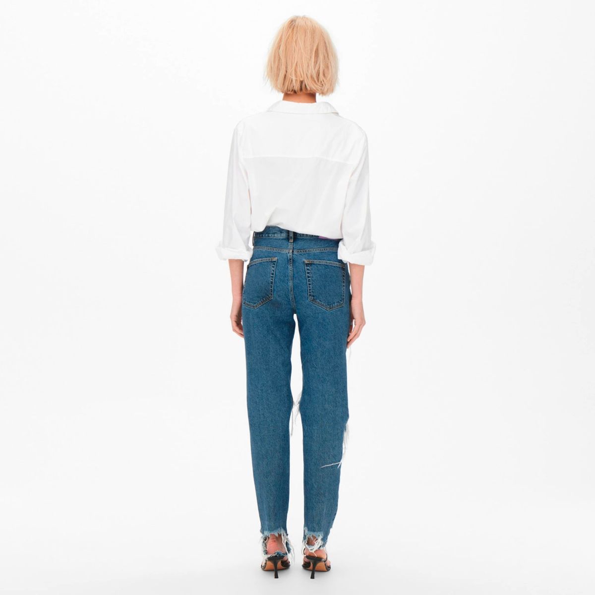 ONLY - Jeans Skinny Tiro Medio Mujer Only