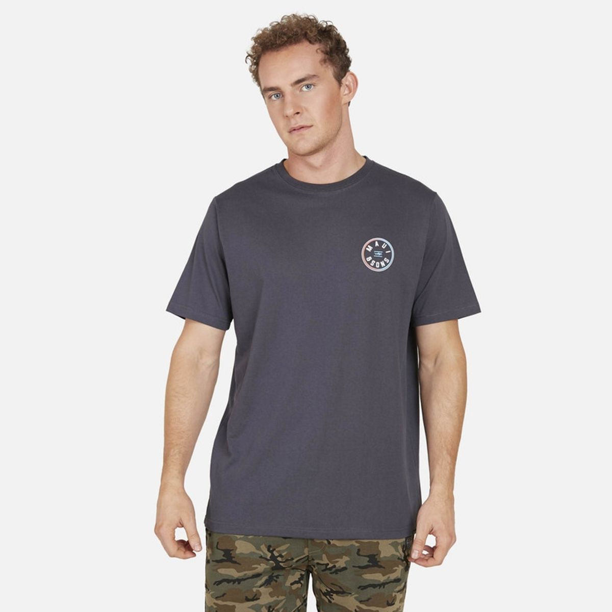 MAUI AND SONS - Polera Manga Corta Gris