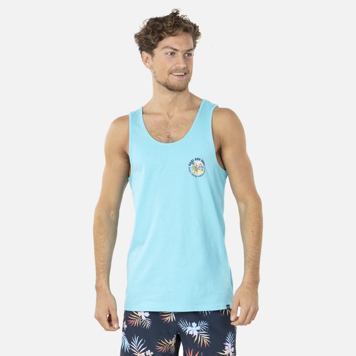 MAUI AND SONS - Polera Sin Mangas Celeste