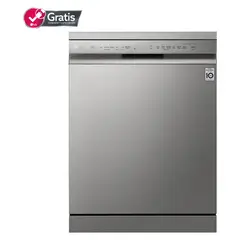 LG - Lavavajillas 14 Cubiertos con QuadWash¿ y Motor Inverter Direct Drive DF222FP