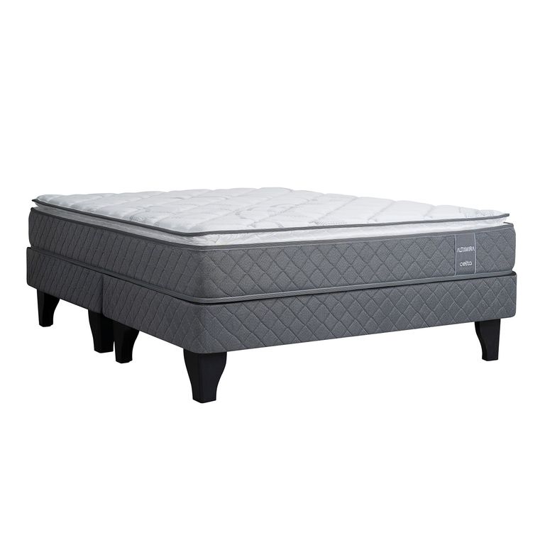 CELTA Cama Europea Altamira 2 Plazas X 1.90Mt Base Dividida