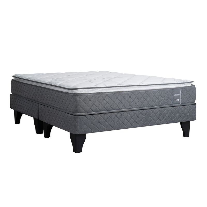CELTA - Cama Europea Altamira 2 Plazas X 1.90Mt Base Dividida Celta