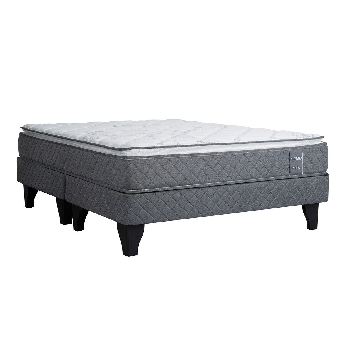 CELTA - Cama Europea Altamira King X 2.00Mt Base Dividida Celta