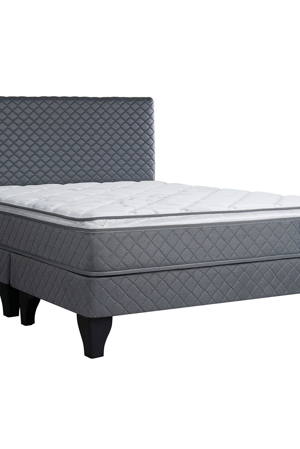CELTA - Cama Europea Altamira Celta King Base Dividida + Respaldo Celta