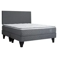 Cama Europea Altamira King Base Dividida + Respaldo