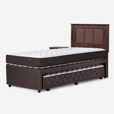 Imagen 2 del producto Cama Nido 1.5 Plazas Ergo T + Respaldo+ Velador Rachel