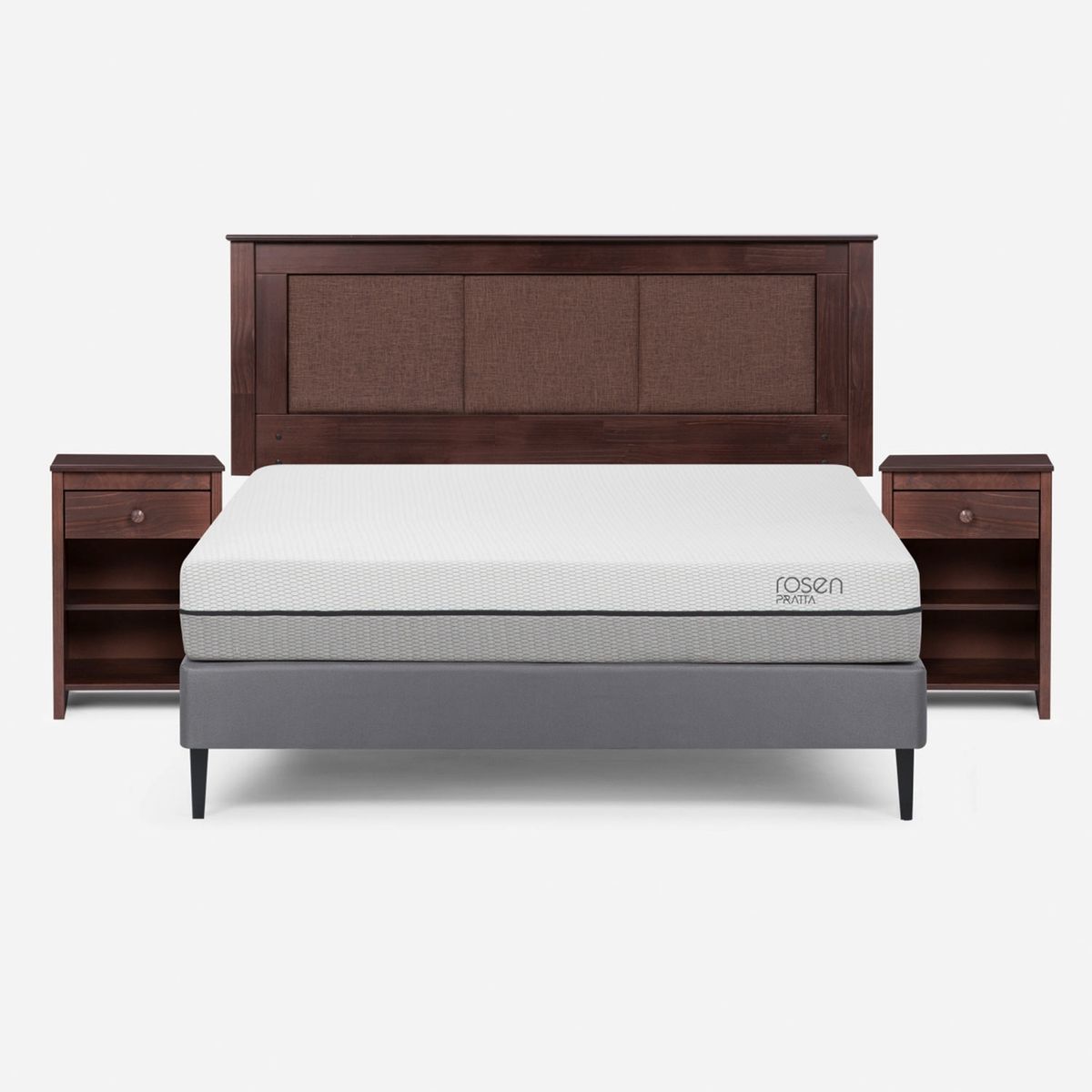 ROSEN - Cama Pratta 2 Plazas Base Normal Rachel Rosen