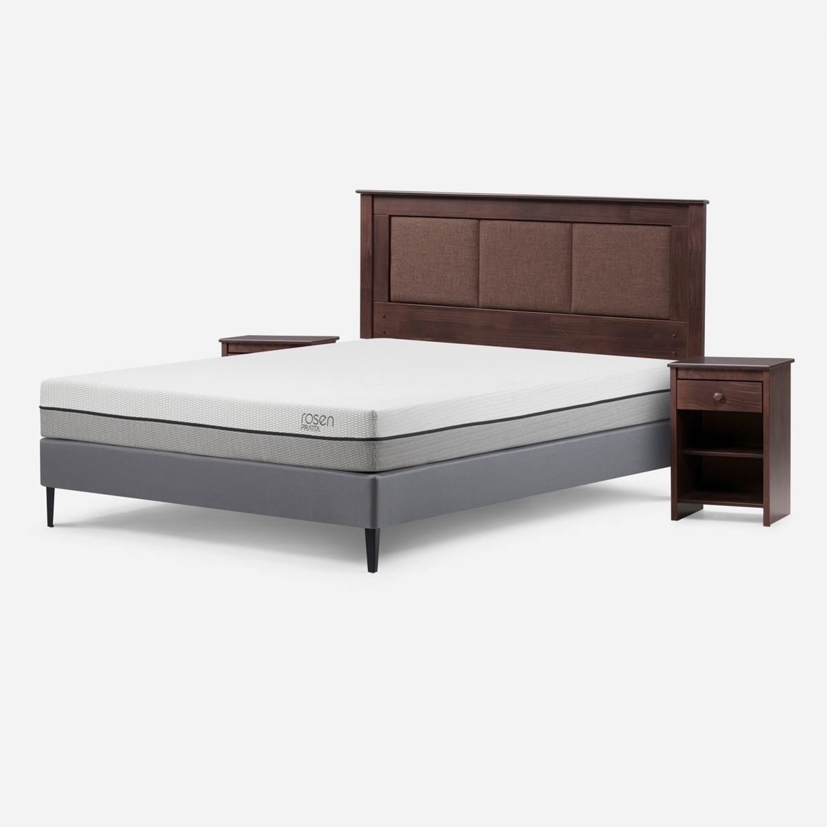 ROSEN - Cama Pratta 2 Plazas Base Normal Rachel Rosen