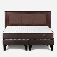 Cama Europea 2 Plazas Ergo T Base Dividida + Respaldo