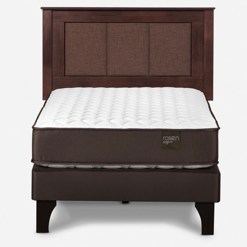 ROSEN - Cama Europea Ergo T 1 Plaza + Respaldo Rosen