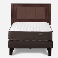 Cama Europea 1.5 Plazas Ergot +Respaldo Rachel