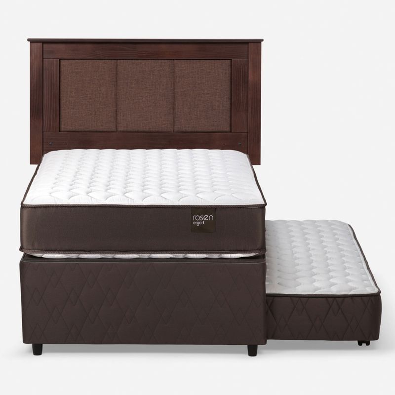 ROSEN - Cama Nido 1.5 Plazas Ergot + Respaldo Rachel Rosen