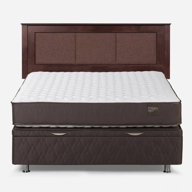 Cama Baúl New Ergo T 2 Plazas X 2.00 Mt + Respaldo