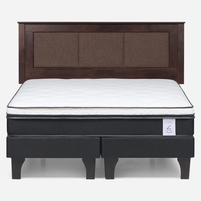 Imagen 1 del producto Cama Europea New Style 6 2 Plazas + Respaldo