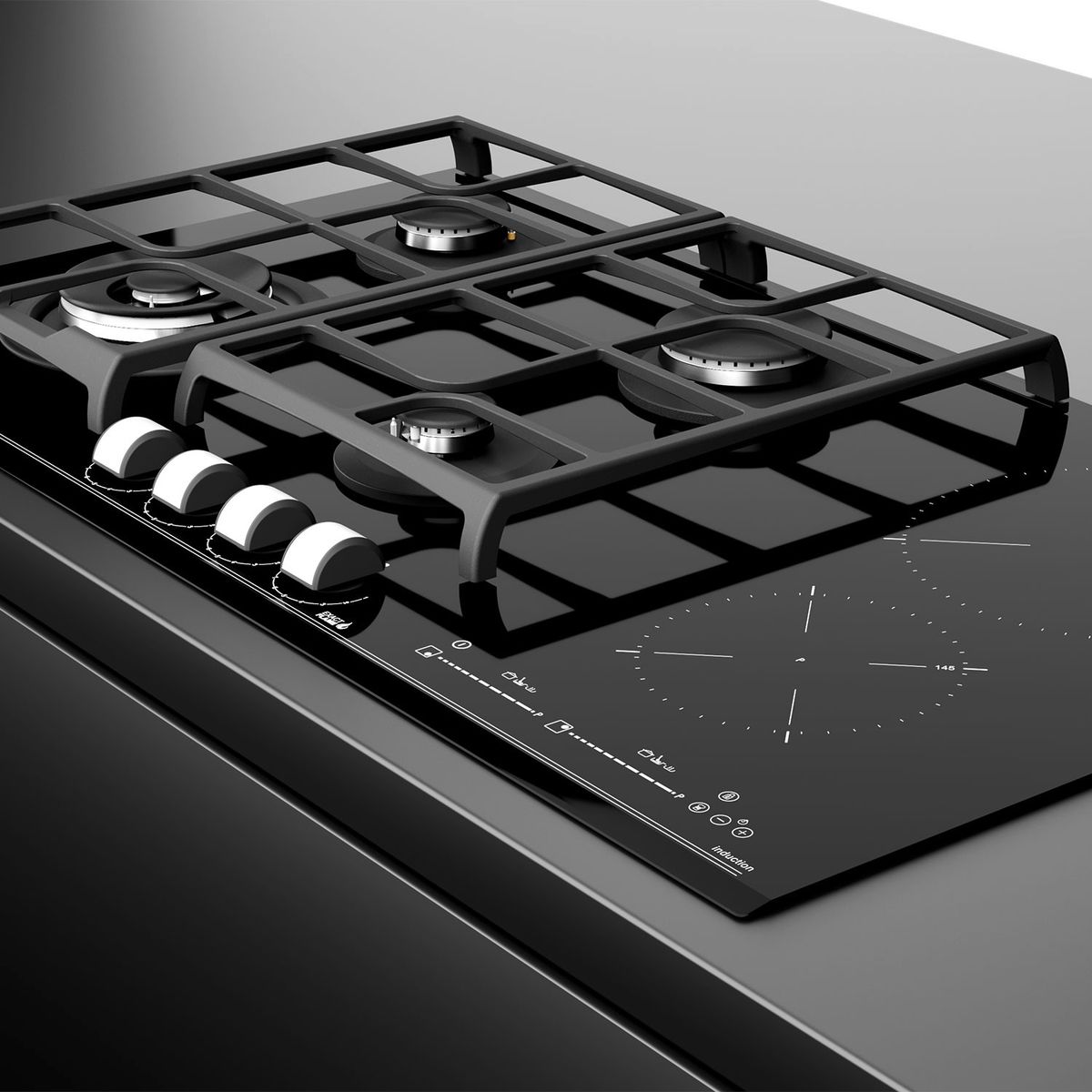 TEKA - Encimera Teka Gas + Inducción 6Q Jzc 96342 Bbb Bk