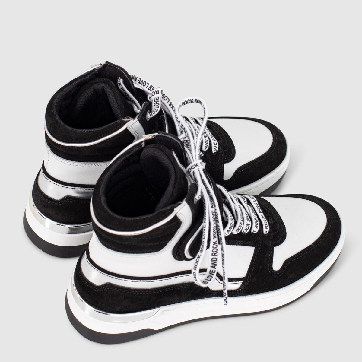 IKKS - Zapatilla Urbana Mujer Cuero Negro Ikks