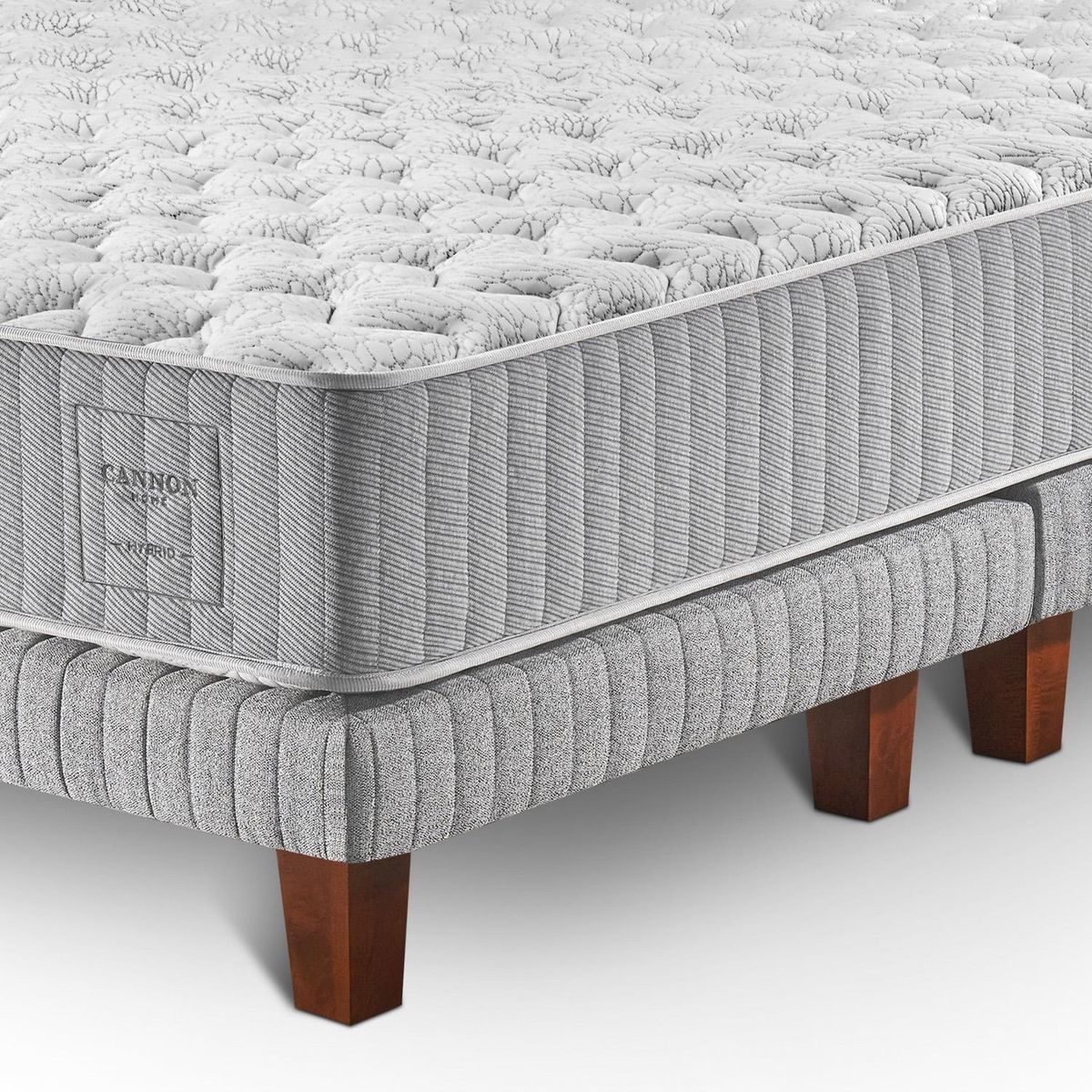 Cama Europea Hybrid Cotton 2 Plazas X 2.00Mt Base Dividida Cannon, marca CANNON - Foto 2