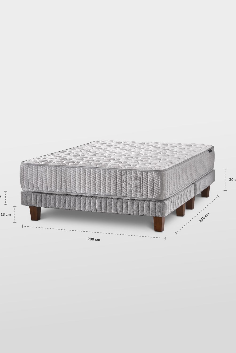 CANNON - Cama Europea Hybrid Cotton Super King X 2.00Mt Base Dividida Cannon