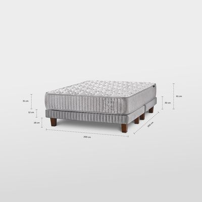 Imagen 2 del producto Cama Europea Hybrid Wool Super King