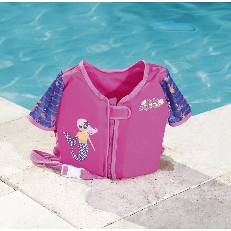 BESTWAY - Chaleco Salvavidas Con Mangas Niños  Sirena
