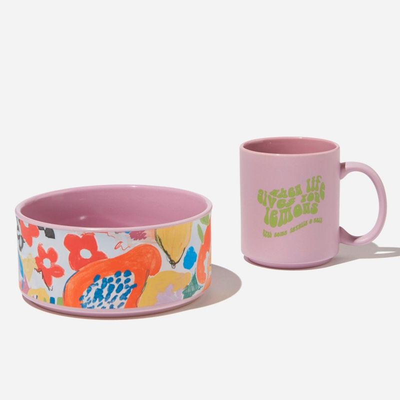 TYPO - Pack Taza Y Plato Mascota Typo