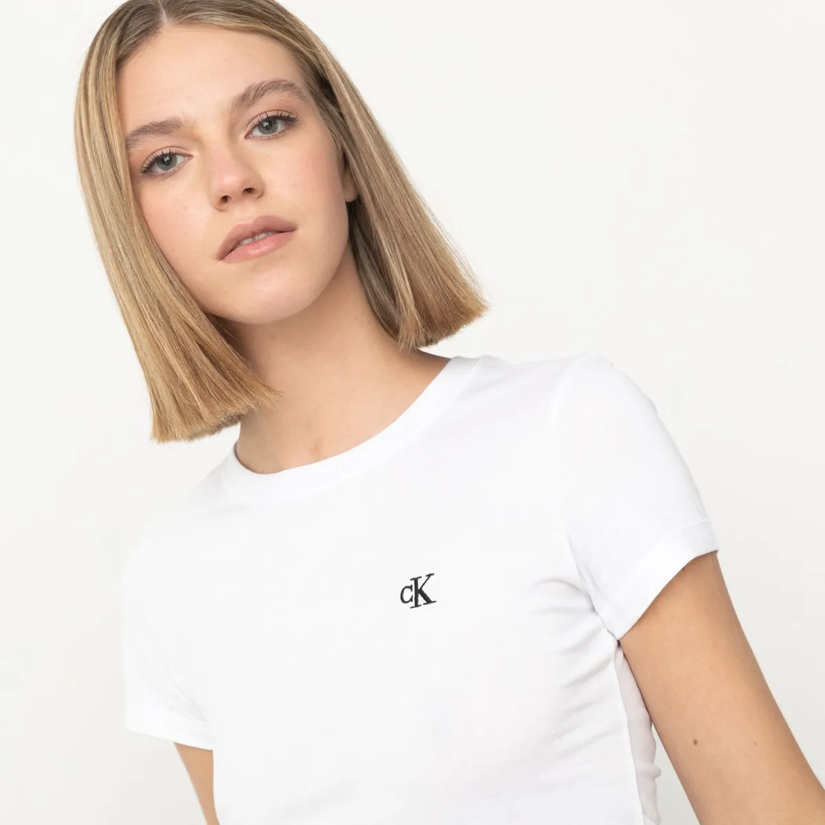 CALVIN KLEIN - Polera Manga Corta Mujer Calvin Klein